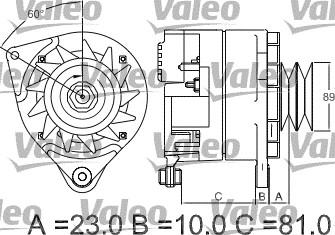 Valeo 436273 - Ģenerators www.autospares.lv