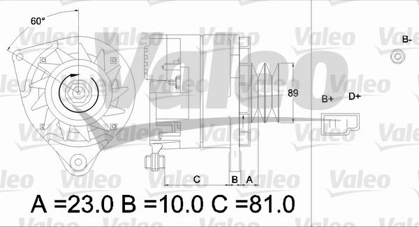 Valeo 436273 - Генератор www.autospares.lv