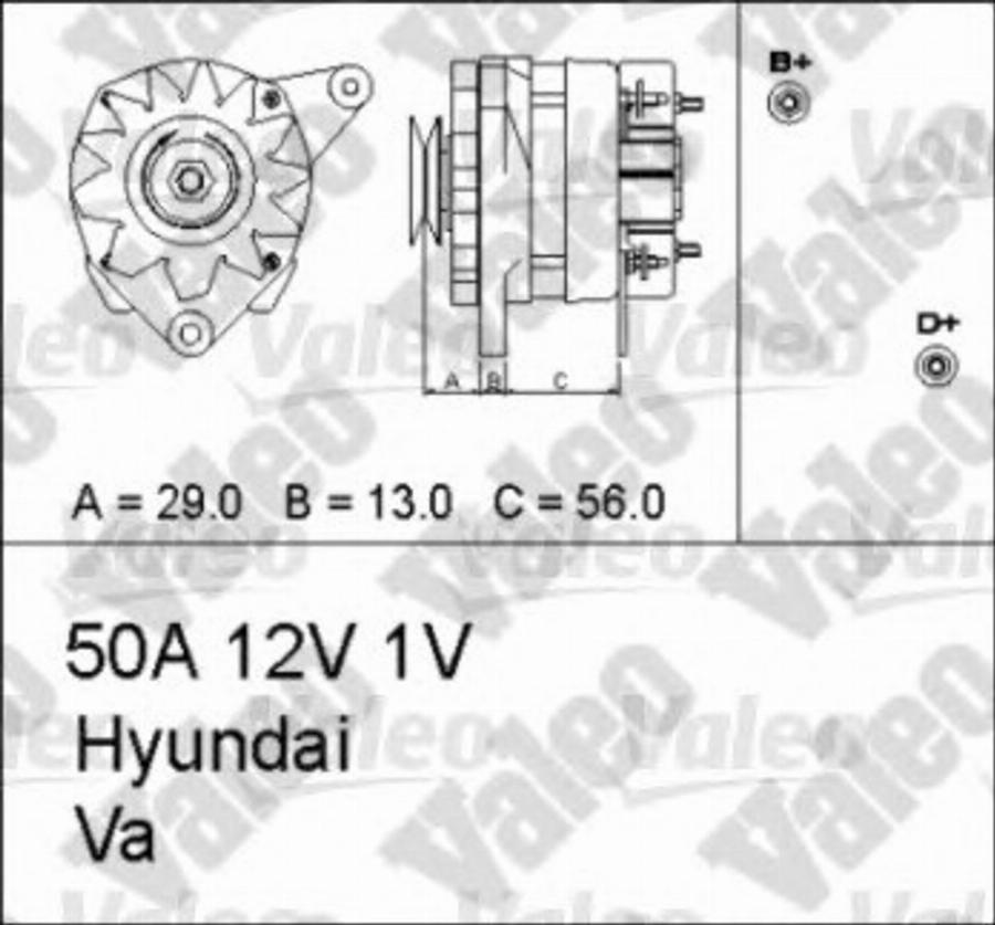 Valeo 436747 - Генератор www.autospares.lv