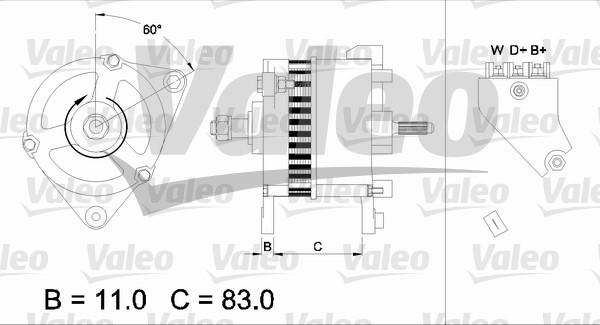 Valeo 436755 - Генератор www.autospares.lv