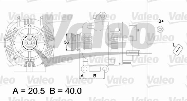 Valeo 436750 - Ģenerators www.autospares.lv