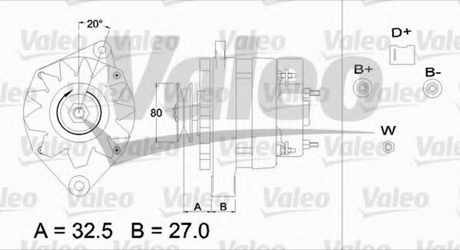 Valeo 436708 - Ģenerators www.autospares.lv