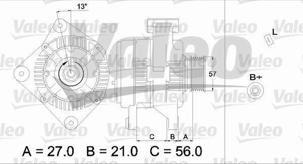 Valeo 436702 - Ģenerators www.autospares.lv