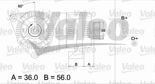 Valeo 436718 - Генератор www.autospares.lv