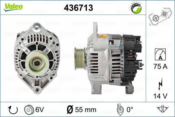 Valeo 436713 - Ģenerators www.autospares.lv