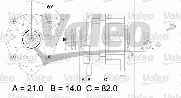 Valeo 436786 - Ģenerators www.autospares.lv