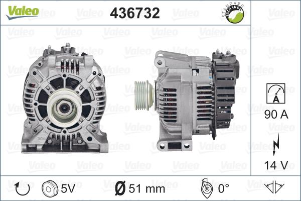 Valeo 436732 - Ģenerators autospares.lv