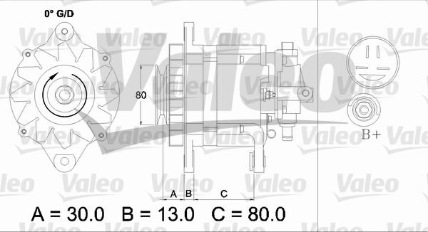 Valeo 436725 - Ģenerators autospares.lv