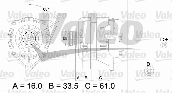 Valeo 436720 - Генератор www.autospares.lv