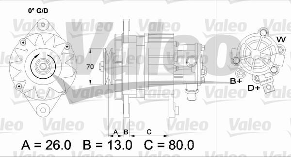 Valeo 436723 - Генератор www.autospares.lv