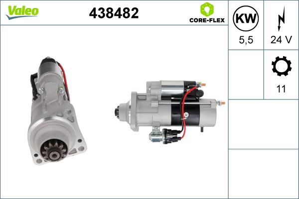 Valeo 438482 - Starteris autospares.lv