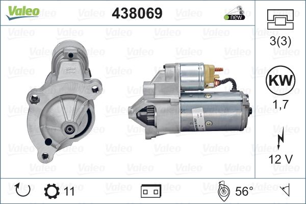 Valeo 438069 - Starteris autospares.lv