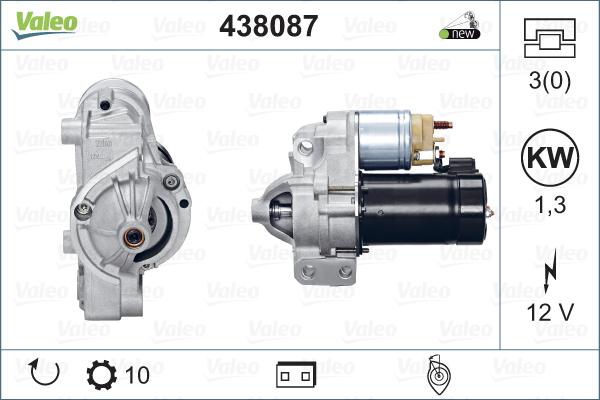 Valeo 438087 - Starteris autospares.lv