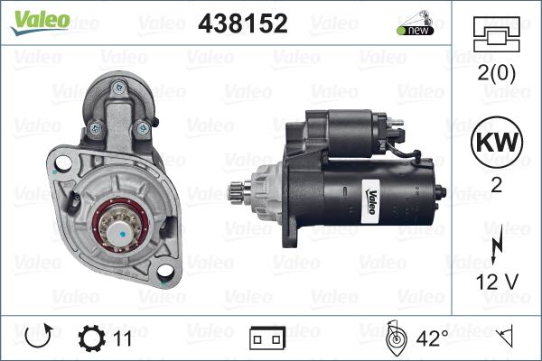 Valeo 438152 - Starteris www.autospares.lv