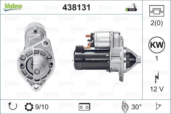 Valeo 438131 - Starteris autospares.lv