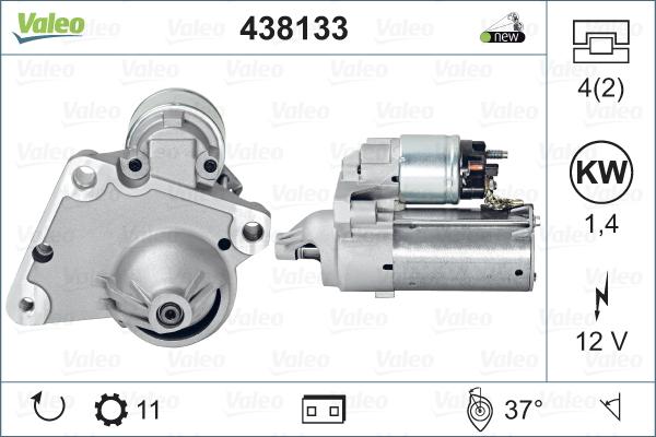 Valeo 438133 - Starteris www.autospares.lv