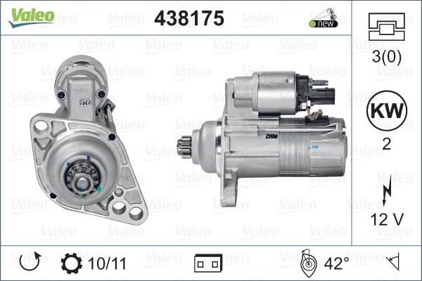 Valeo 438175 - Starteris autospares.lv