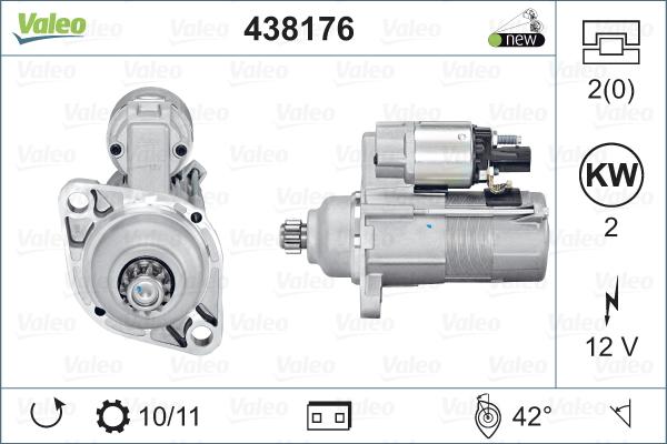 Valeo 438176 - Starteris autospares.lv