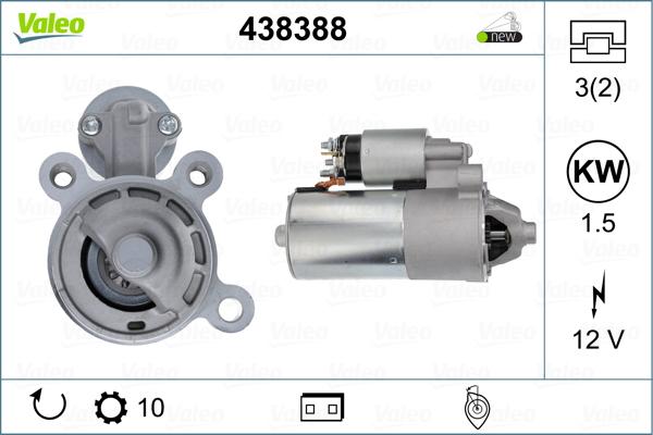 Valeo 438388 - Стартер www.autospares.lv