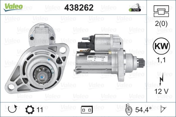 Valeo 438262 - Starteris www.autospares.lv