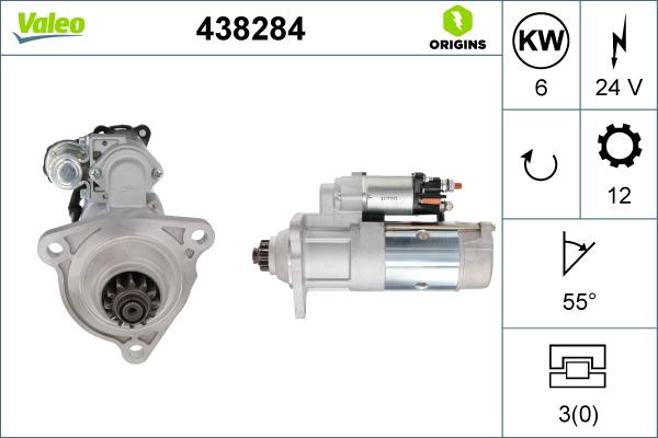 Valeo 438284 - Starteris autospares.lv