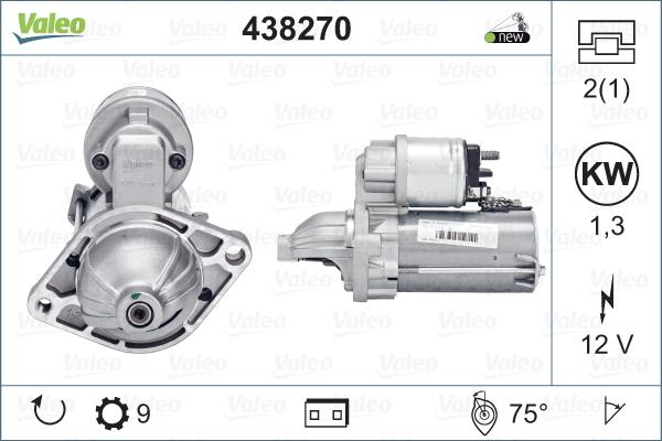 Valeo 438270 - Starteris www.autospares.lv