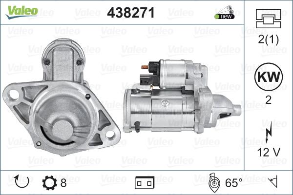 Valeo 438271 - Starteris autospares.lv