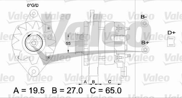 Valeo 433444 - Генератор www.autospares.lv