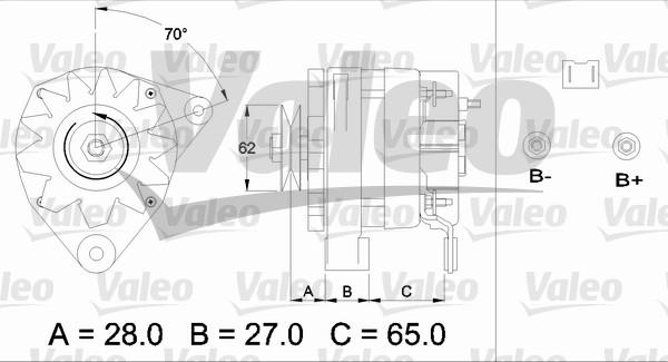 Valeo 433446 - Ģenerators www.autospares.lv