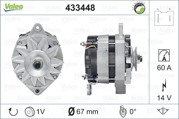 Valeo 433448 - Alternator www.autospares.lv