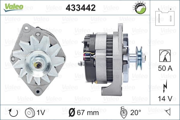 Valeo 433442 - Alternator www.autospares.lv