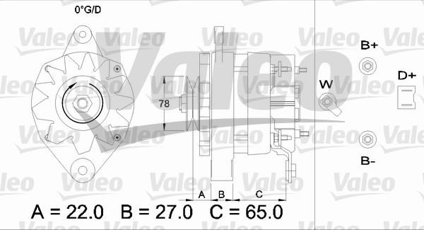 Valeo 433451 - Ģenerators autospares.lv