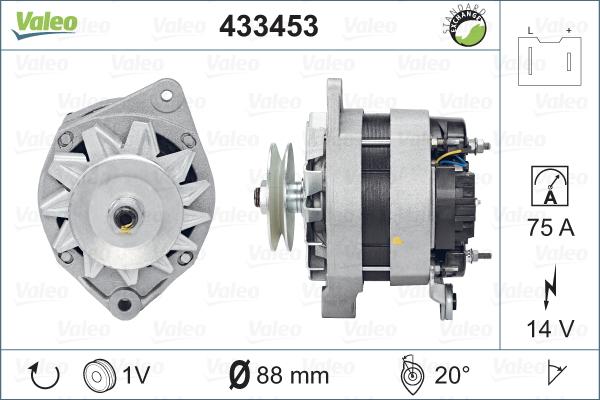 Valeo 433453 - Alternator www.autospares.lv