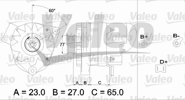 Valeo 433452 - Генератор www.autospares.lv