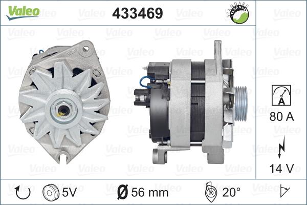 Valeo 433469 - Ģenerators autospares.lv