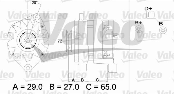 Valeo 433464 - Ģenerators autospares.lv