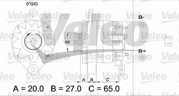 Valeo 433465 - Генератор www.autospares.lv