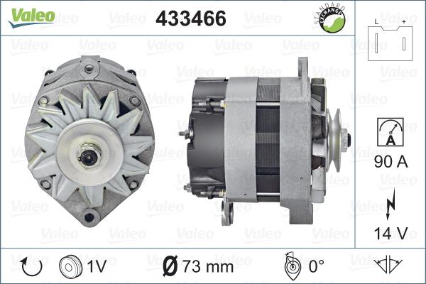 Valeo 433466 - Генератор www.autospares.lv