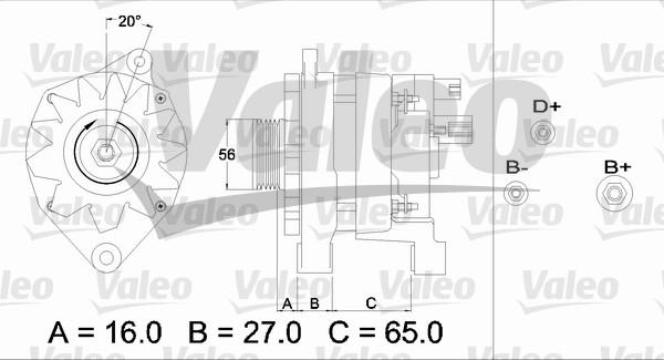 Valeo 433468 - Генератор www.autospares.lv