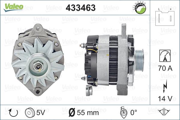 Valeo 433463 - Ģenerators www.autospares.lv