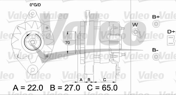 Valeo 433462 - Ģenerators www.autospares.lv