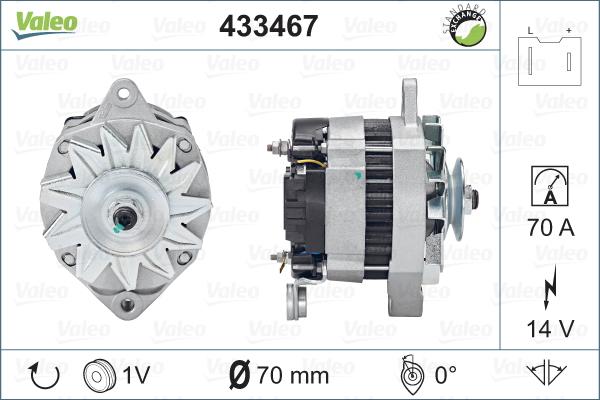 Valeo 433467 - Alternator www.autospares.lv