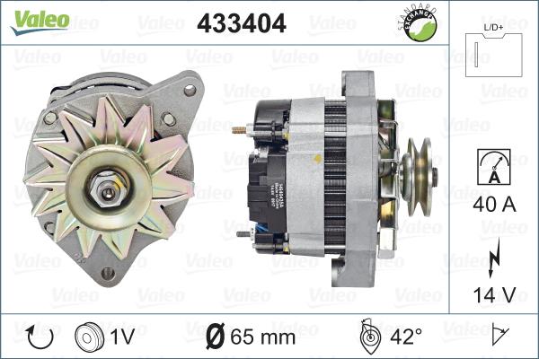 Valeo 433404 - Ģenerators www.autospares.lv