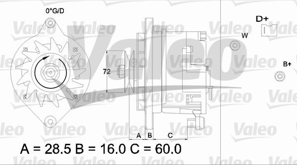 Valeo 433483 - Генератор www.autospares.lv