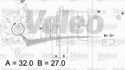 Valeo 433475 - Ģenerators autospares.lv