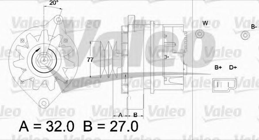 Valeo 433473 - Ģenerators autospares.lv