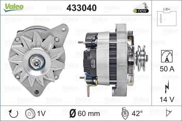 Valeo 433040 - Alternator www.autospares.lv