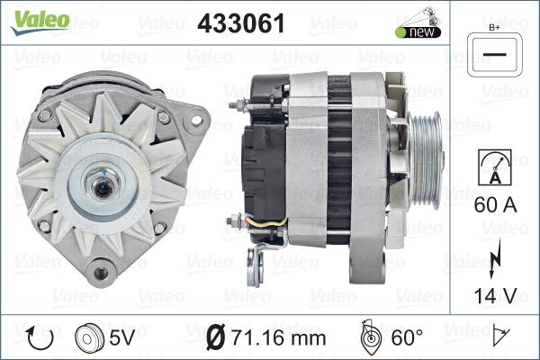 Valeo 433061 - Генератор www.autospares.lv