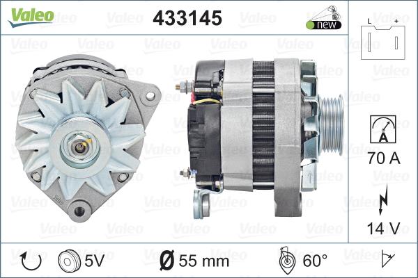 Valeo 433145 - Alternator www.autospares.lv