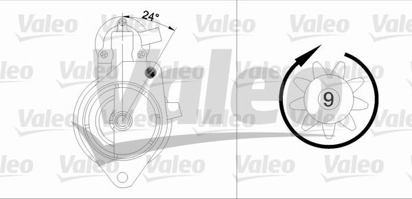 Valeo 433344 - Starteris www.autospares.lv